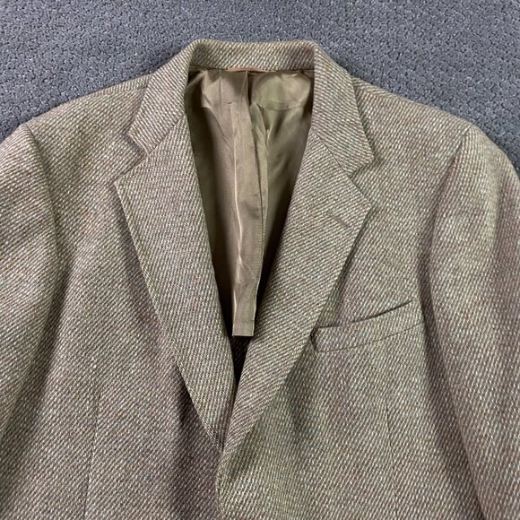 Vintage Harris Tweed Blazer Sport Coat Men's 40 SHORT Brown Wool - Picture 2 of 14